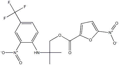 2-methyl-2-[2-nitro-4-(trifluoromethyl)anilino]propyl 5-nitro-2-furoate