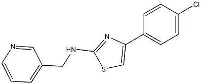 4-(4-chlorophenyl)-N-(3-pyridinylmethyl)-1,3-thiazol-2-amine Structure