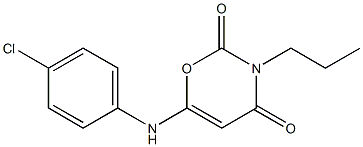 6-(4-chloroanilino)-3-propyl-3,4-dihydro-2H-1,3-oxazine-2,4-dione Structure