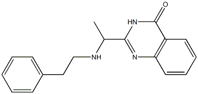 2-[1-(phenethylamino)ethyl]-4(3H)-quinazolinone,,结构式