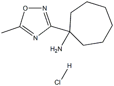 1-(5-methyl-1,2,4-oxadiazol-3-yl)cycloheptanamine hydrochloride|