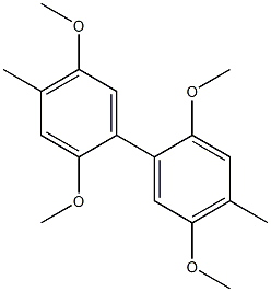 2,2',5,5'-tetramethoxy-4,4'-dimethyl-1,1'-biphenyl Structure
