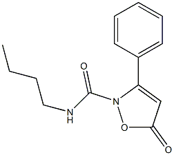 N-butyl-5-oxo-3-phenyl-2(5H)-isoxazolecarboxamide,,结构式
