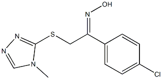 1-(4-chlorophenyl)-2-[(4-methyl-4H-1,2,4-triazol-3-yl)sulfanyl]-1-ethanone oxime