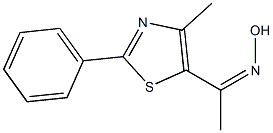 1-(4-methyl-2-phenyl-1,3-thiazol-5-yl)-1-ethanone oxime Structure