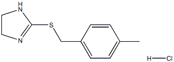 4,5-dihydro-1H-imidazol-2-yl 4-methylbenzyl sulfide hydrochloride Structure