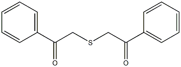 2-[(2-oxo-2-phenylethyl)thio]-1-phenylethan-1-one 化学構造式