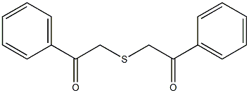 2-[(2-oxo-2-phenylethyl)thio]-1-phenylethan-1-one Struktur