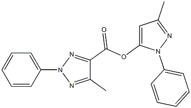  3-methyl-1-phenyl-1H-pyrazol-5-yl 5-methyl-2-phenyl-2H-1,2,3-triazole-4-carboxylate