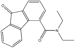 N4,N4-diethyl-9-oxo-9H-fluorene-4-carboxamide Structure
