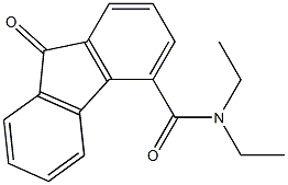 N4,N4-diethyl-9-oxo-9H-fluorene-4-carboxamide,,结构式