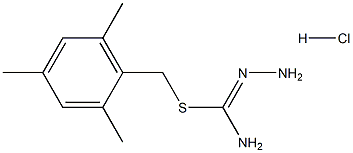 mesitylmethyl aminomethanehydrazonothioate hydrochloride Struktur