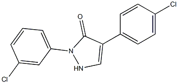 2-(3-chlorophenyl)-4-(4-chlorophenyl)-1,2-dihydro-3H-pyrazol-3-one