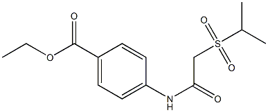 ethyl 4-{[2-(isopropylsulfonyl)acetyl]amino}benzoate Structure