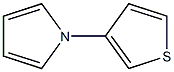 1-(3-thienyl)-1H-pyrrole 化学構造式