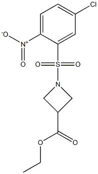  ethyl 1-[(5-chloro-2-nitrophenyl)sulfonyl]-3-azetanecarboxylate