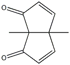 3a,6a-dimethyl-3a,6a-dihydropentalene-1,6-dione Struktur