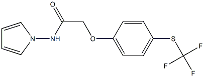 N1-(1H-pyrrol-1-yl)-2-{4-[(trifluoromethyl)thio]phenoxy}acetamide Struktur