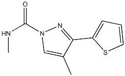 N1,4-dimethyl-3-(2-thienyl)-1H-pyrazole-1-carboxamide Structure