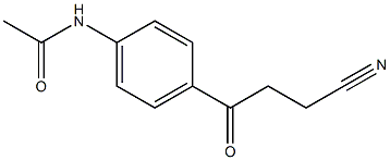 N1-[4-(3-cyanopropanoyl)phenyl]acetamide Struktur