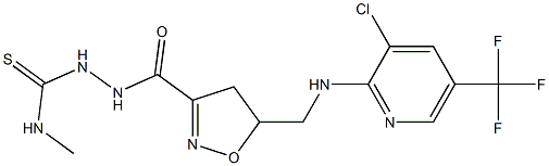 2-{[5-({[3-chloro-5-(trifluoromethyl)-2-pyridinyl]amino}methyl)-4,5-dihydro-3-isoxazolyl]carbonyl}-N-methyl-1-hydrazinecarbothioamide Structure