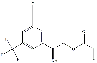 1-{[(2-chloroacetyl)oxy]ethanimidoyl}-3,5-bis(trifluoromethyl)benzene 化学構造式