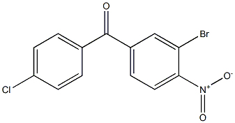 (3-bromo-4-nitrophenyl)(4-chlorophenyl)methanone Structure