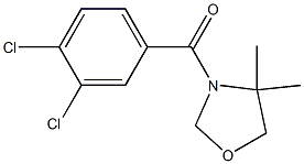 (3,4-dichlorophenyl)(4,4-dimethyl-1,3-oxazolan-3-yl)methanone Structure