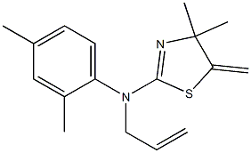 N2-allyl-N2-(2,4-dimethylphenyl)-4,4-dimethyl-5-methylidene-4,5-dihydro-1,3-thiazol-2-amine