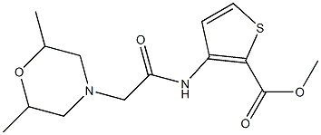 methyl 3-{[2-(2,6-dimethylmorpholino)acetyl]amino}thiophene-2-carboxylate