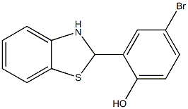 4-bromo-2-(2,3-dihydro-1,3-benzothiazol-2-yl)phenol Structure