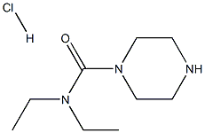 N,N-diethylpiperazine-1-carboxamide hydrochloride Structure