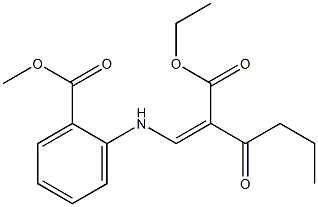 methyl 2-{[2-(ethoxycarbonyl)-3-oxohex-1-enyl]amino}benzoate