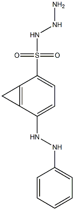 N1-hydrazino(2-phenylhydrazino)methylidenebenzene-1-sulfonamide Struktur