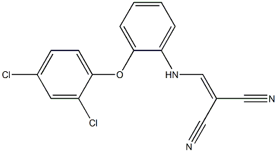 2-{[2-(2,4-dichlorophenoxy)anilino]methylidene}malononitrile