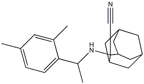 2-{[1-(2,4-dimethylphenyl)ethyl]amino}adamantane-2-carbonitrile