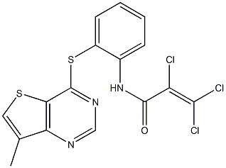 N1-{2-[(7-methylthieno[3,2-d]pyrimidin-4-yl)thio]phenyl}-2,3,3-trichloroacrylamide