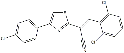  2-[4-(4-chlorophenyl)-1,3-thiazol-2-yl]-3-(2,6-dichlorophenyl)acrylonitrile