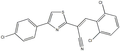 2-[4-(4-chlorophenyl)-1,3-thiazol-2-yl]-3-(2,6-dichlorophenyl)acrylonitrile