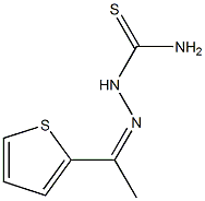 2-[1-(2-thienyl)ethylidene]hydrazine-1-carbothioamide 化学構造式