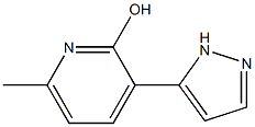 6-methyl-3-(1H-pyrazol-5-yl)-2-pyridinol 结构式