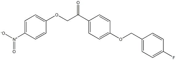 1-{4-[(4-fluorobenzyl)oxy]phenyl}-2-(4-nitrophenoxy)ethan-1-one