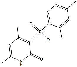 3-[(2,4-dimethylphenyl)sulfonyl]-4,6-dimethyl-2(1H)-pyridinone Structure