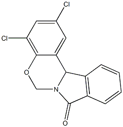 2,4-dichloroisoindolo[2,1-c][1,3]benzoxazin-8(12bH)-one Structure