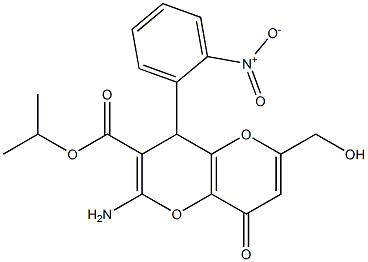 isopropyl 2-amino-6-(hydroxymethyl)-4-(2-nitrophenyl)-8-oxo-4,8-dihydropyrano[3,2-b]pyran-3-carboxylate