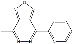 7-methyl-4-(2-pyridinyl)isoxazolo[3,4-d]pyridazine Structure