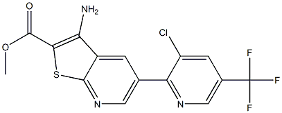 methyl 3-amino-5-[3-chloro-5-(trifluoromethyl)-2-pyridinyl]thieno[2,3-b]pyridine-2-carboxylate