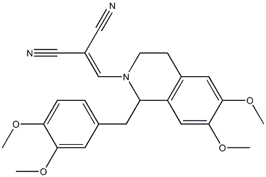 2-{[1-(3,4-dimethoxybenzyl)-6,7-dimethoxy-1,2,3,4-tetrahydroisoquinolin-2-yl]methylidene}malononitrile