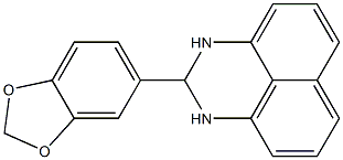 2-(1,3-benzodioxol-5-yl)-2,3-dihydro-1H-benzo[de]quinazoline Structure