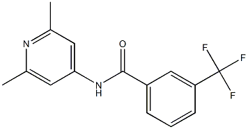 N-(2,6-dimethyl-4-pyridinyl)-3-(trifluoromethyl)benzenecarboxamide Structure